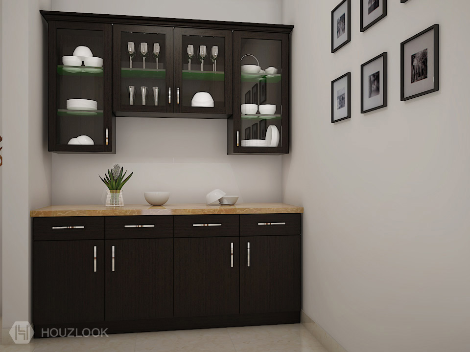 Wall crockery store cabinet